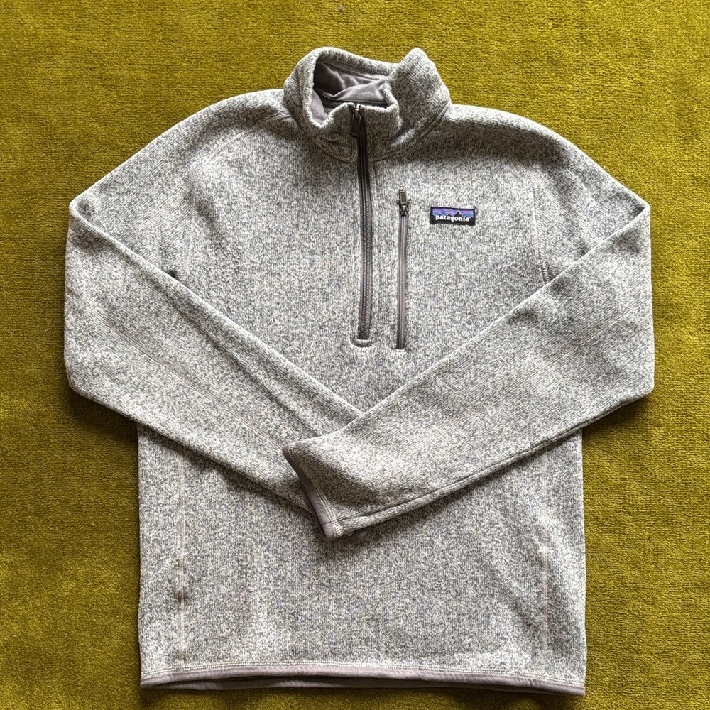 Patagonia Men's Heather Gray Half-Zip Fleece Pullover